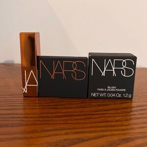 Nars lip, bronzer powder and powder blush Makeup Bundle, including orgasm